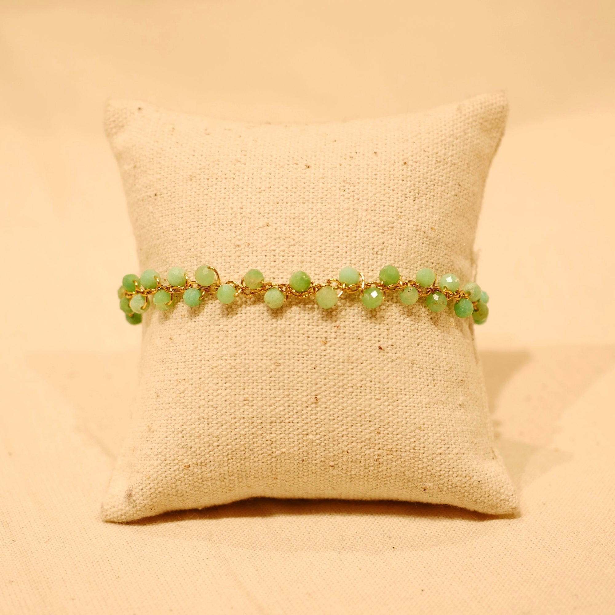 Bracelet guirlandes - Chrysoprase