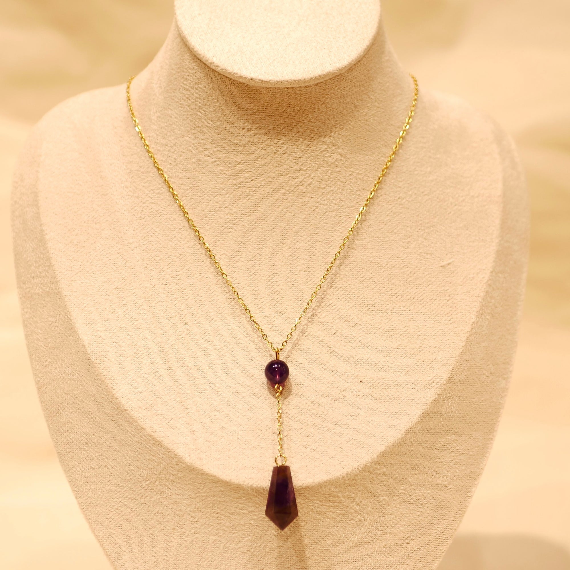 Collier Pendule - Améthyste