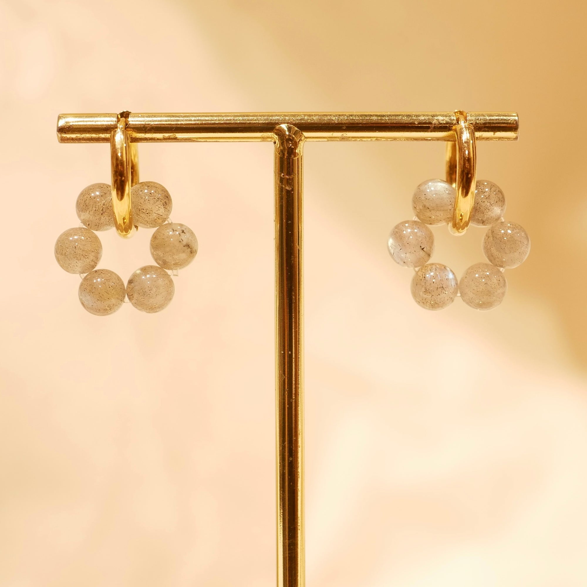 Boucles d'oreilles Mimosa - Labradorite