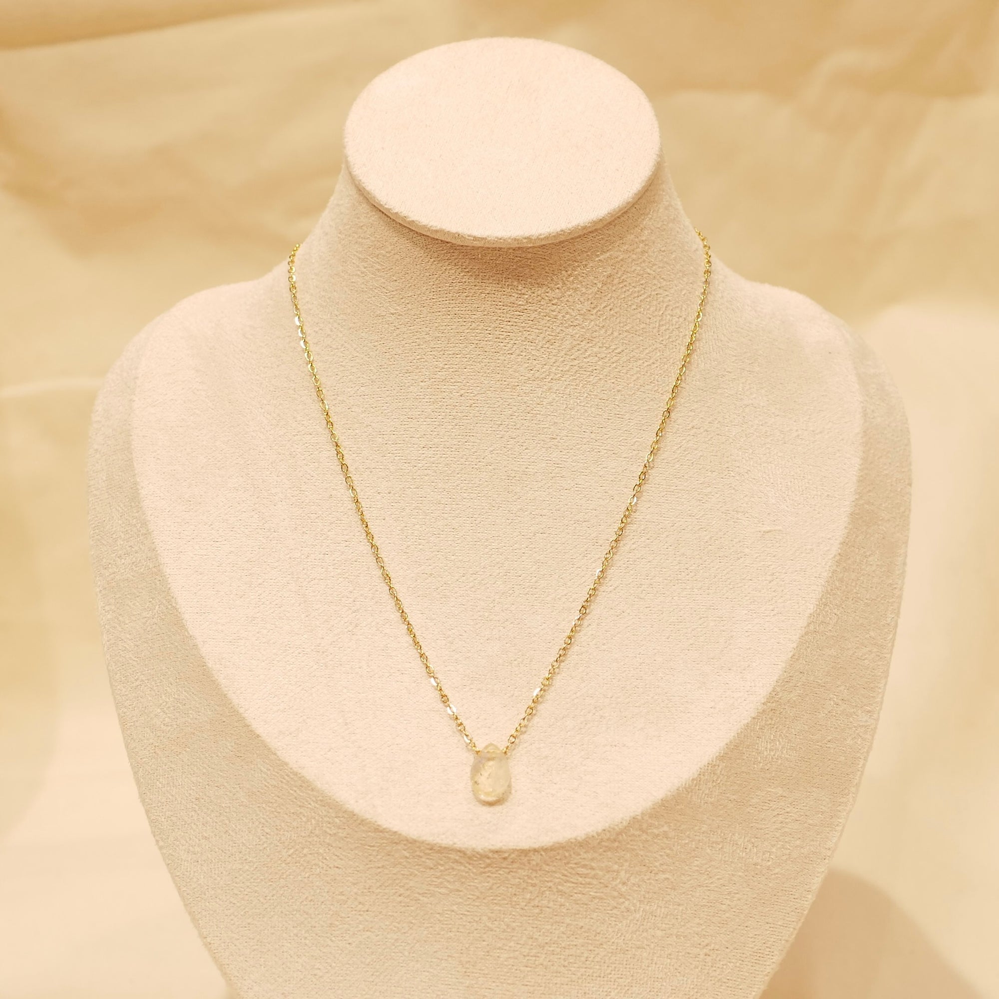 Collier Clématite - Citrine