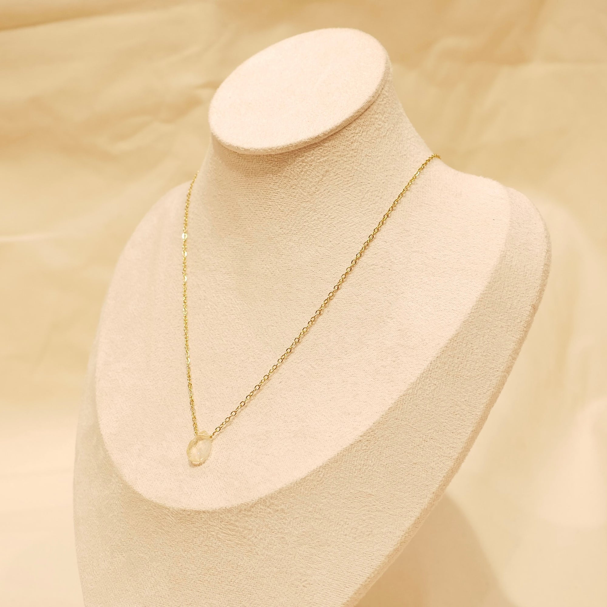 Collier Clématite - Citrine