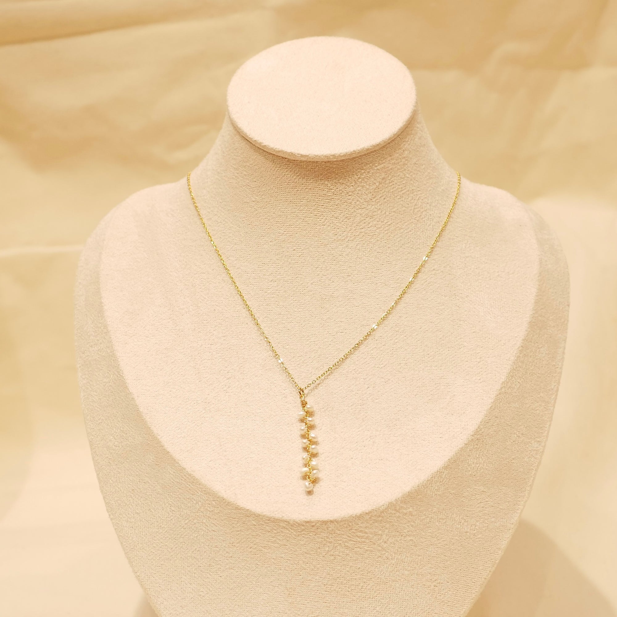 Collier guirlandes - Perle d'eau douce