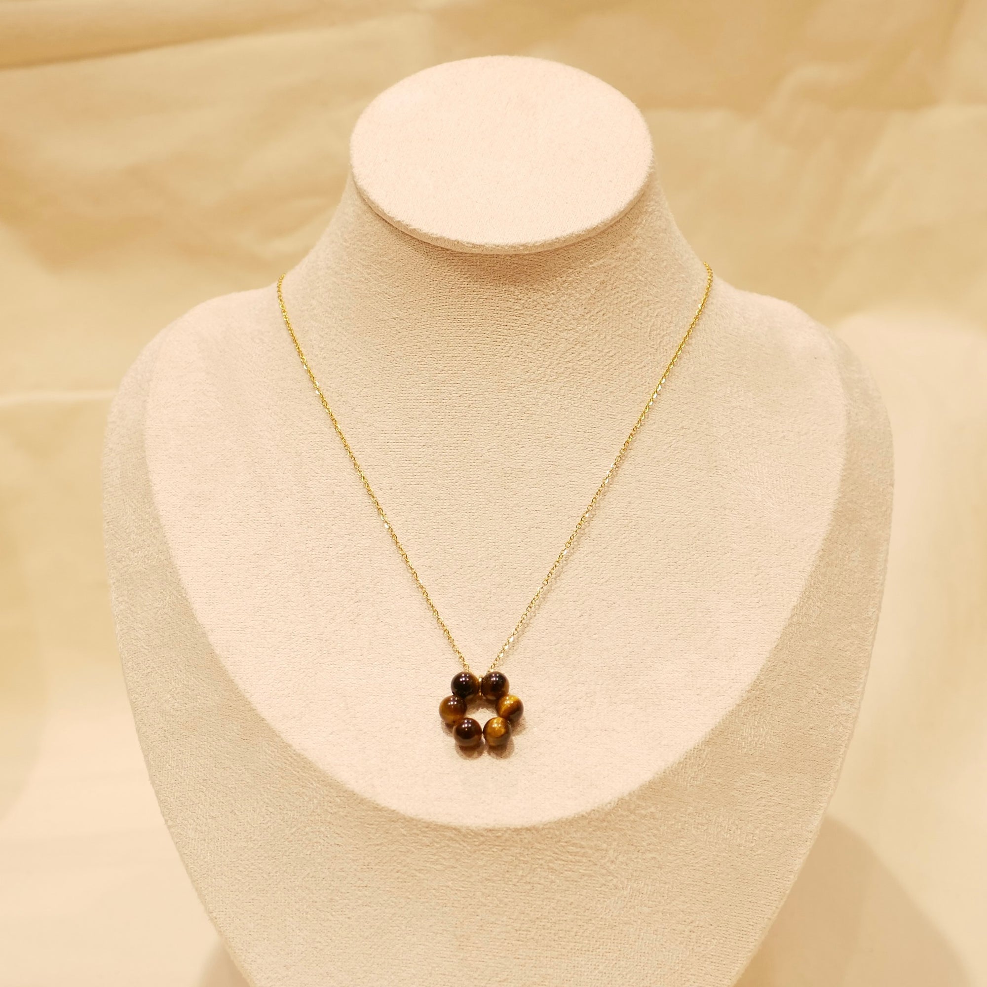 Collier Margot - Œil de tigre