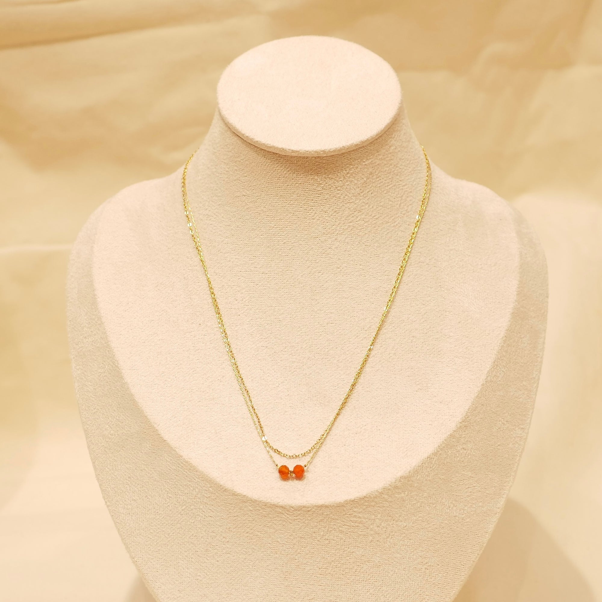 Collier Saya - Cornaline