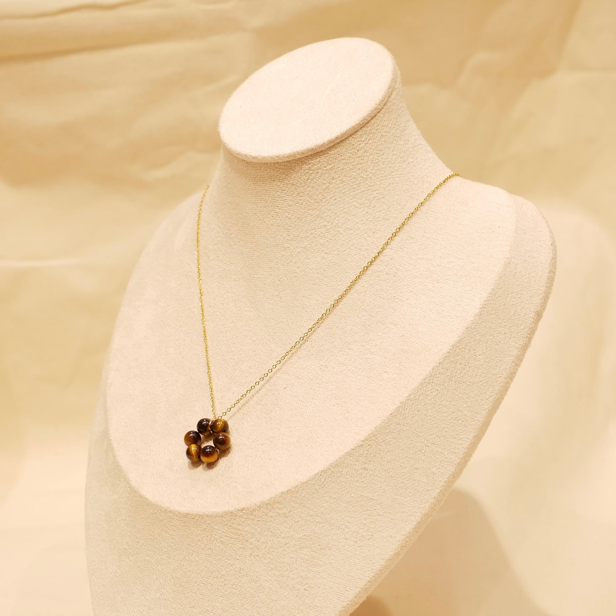 Collier Margot - Œil de tigre