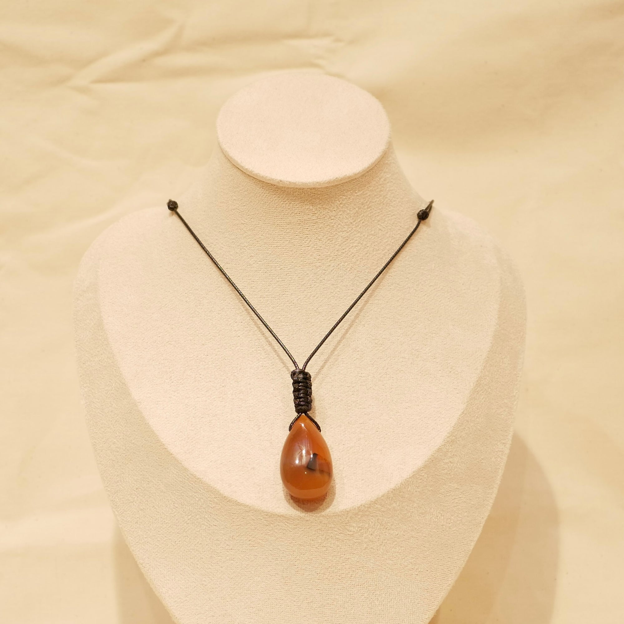 Collier Caltha - Cornaline