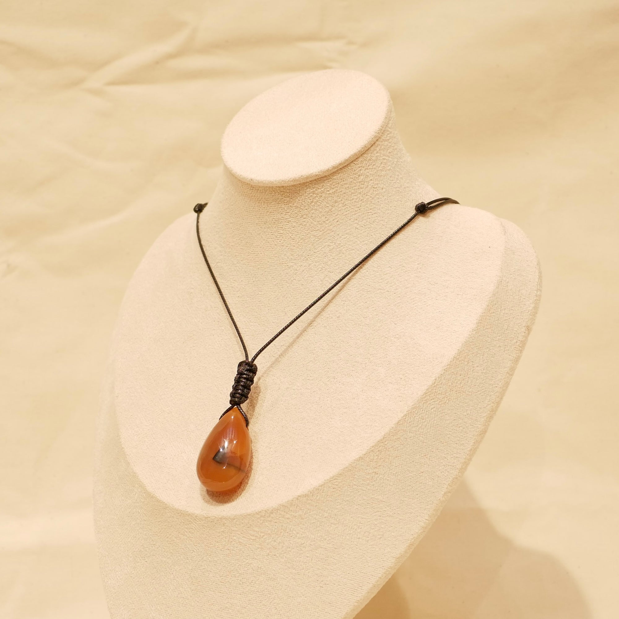 Collier Caltha - Cornaline