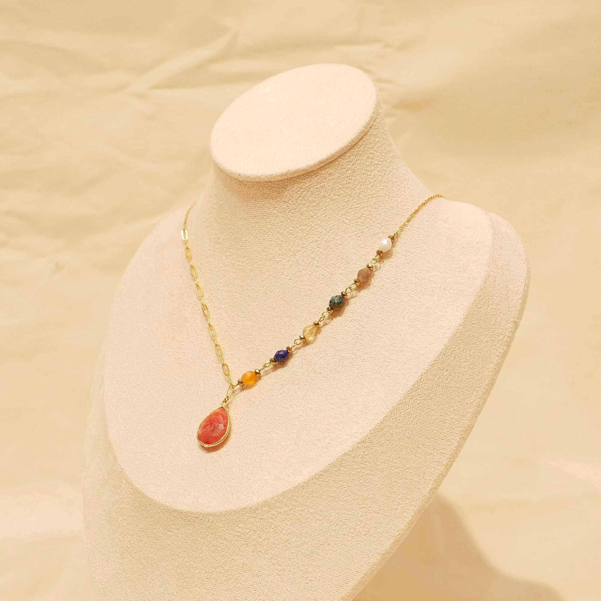 Collier Mel - Grenat