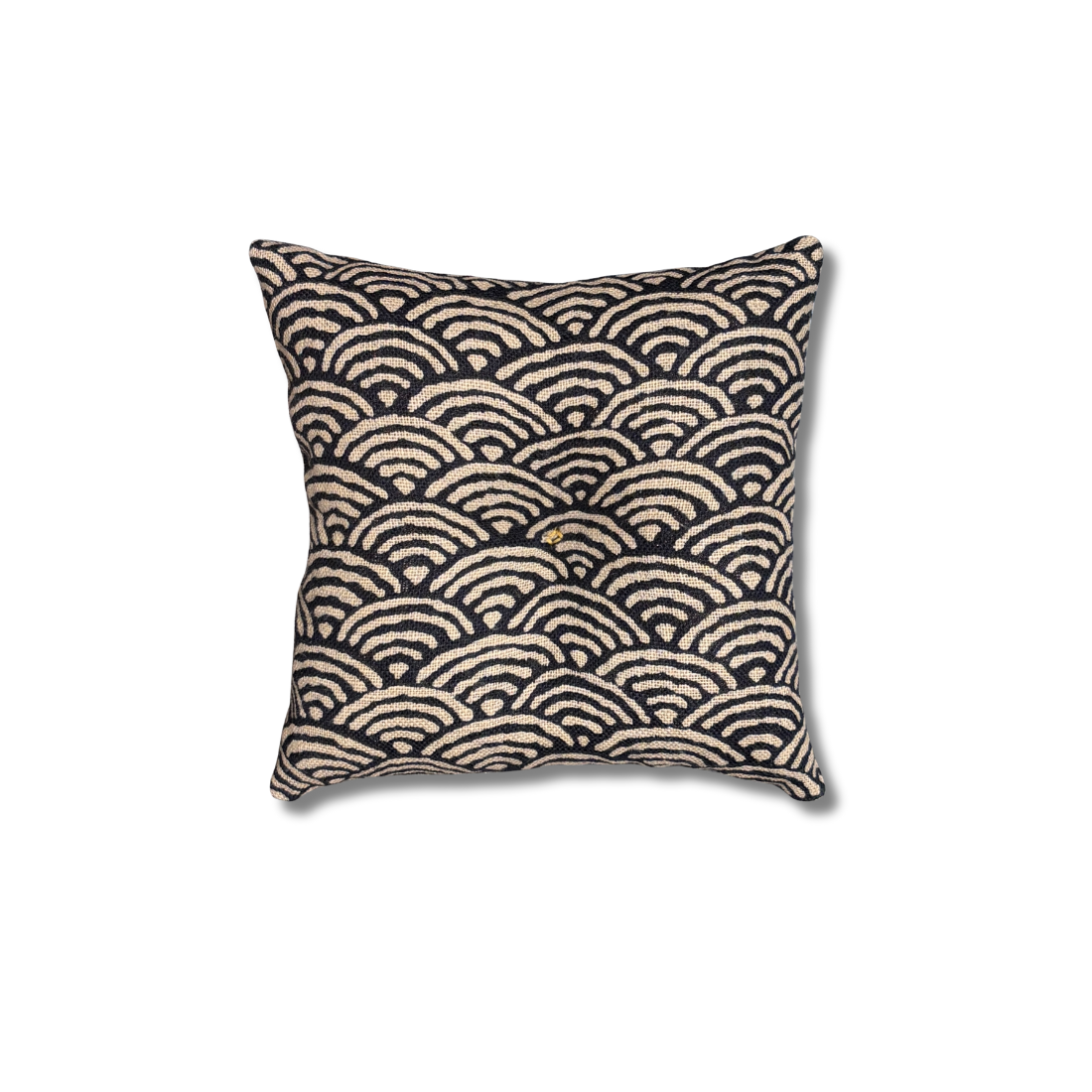 Coussin pour bol chantant S - Rustique Seigaiha indigo