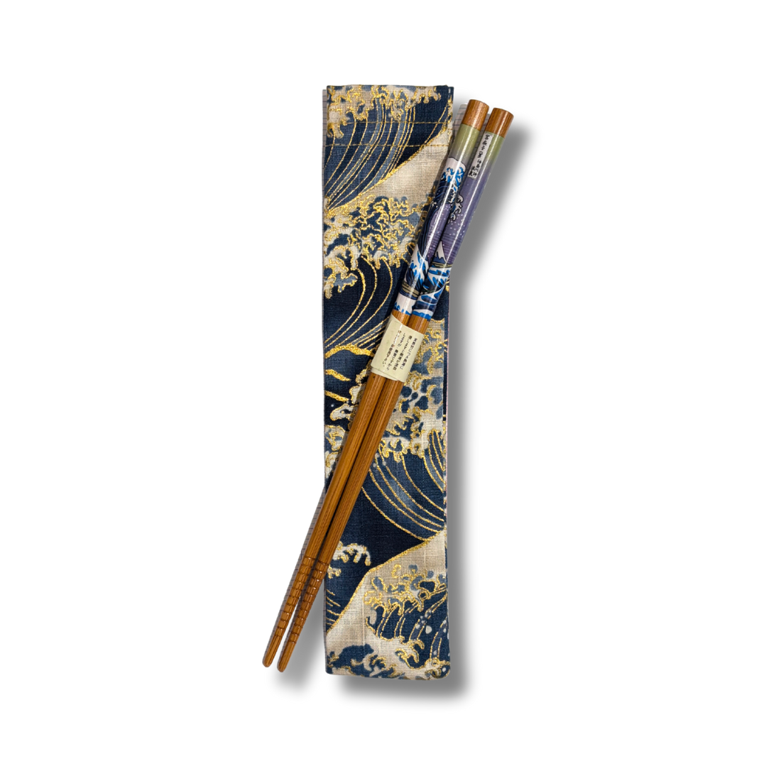 Étui pour éventail en tissu japonais