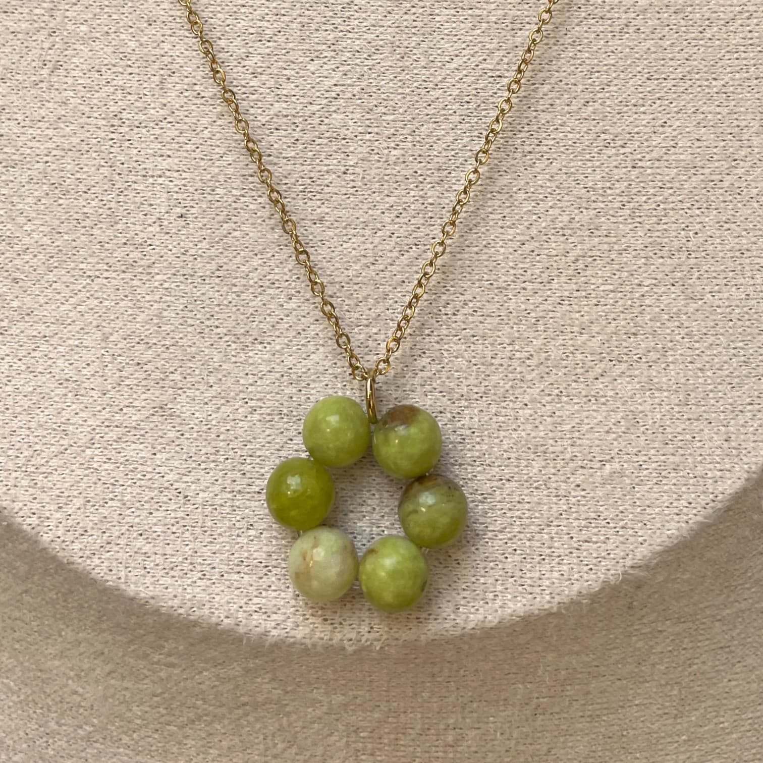 Collier Margot –  Opale vert