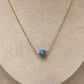 Collier Capucine – Agate bleu