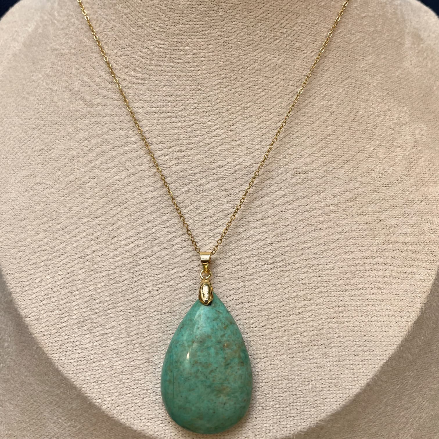 Collier Camélia – Turquoise