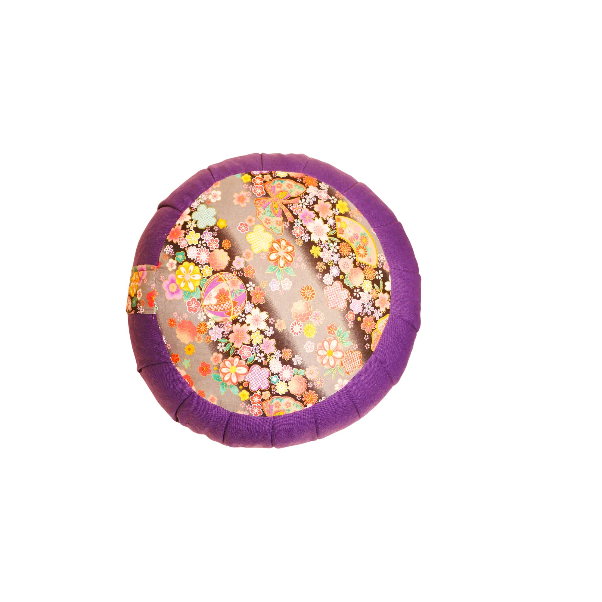 Zafu de méditation en tissu japonais - Fleurs