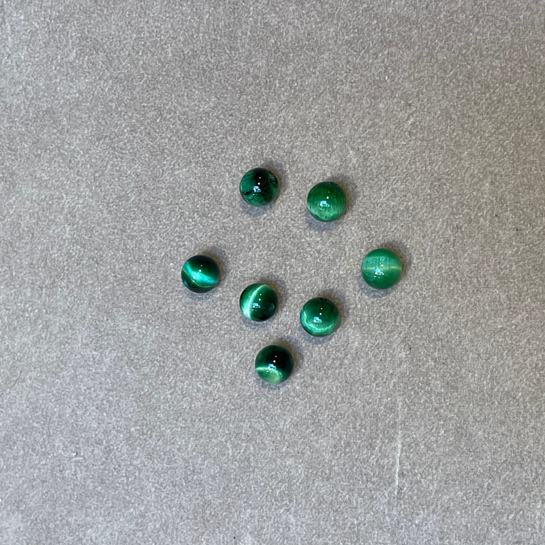 Oeil de tigre teinté vert