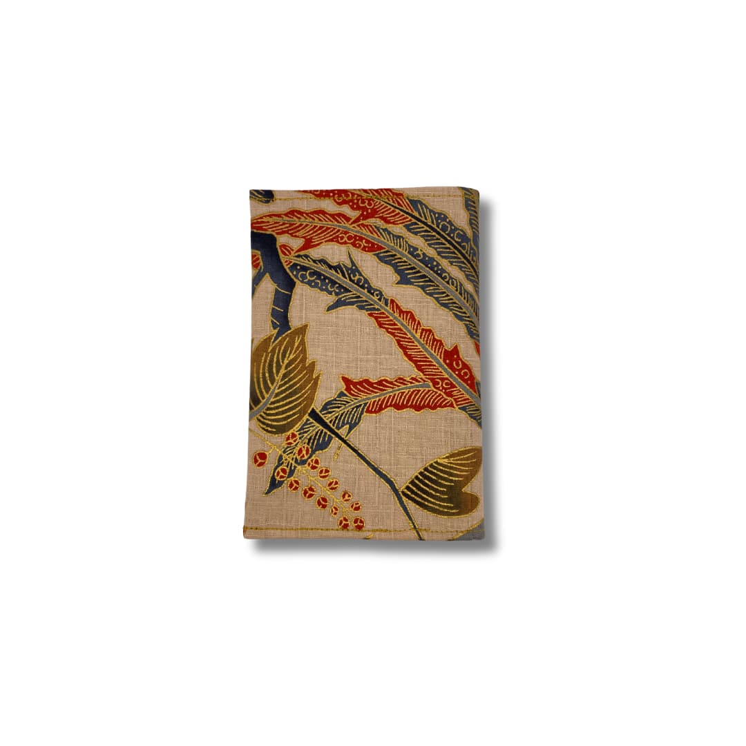 Protège-passeport artisanal en tissu japonais – Phénix