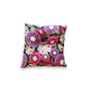 Coussin pour bol chantant – Motif fleurs roses et violettes en tissu traditionnel