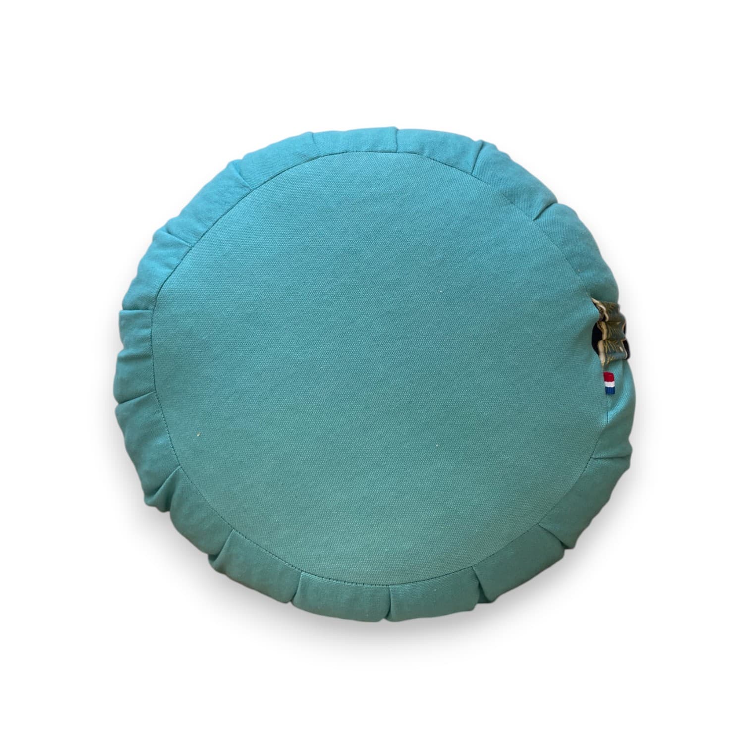 Zafu de méditation bleu en tissu japonais