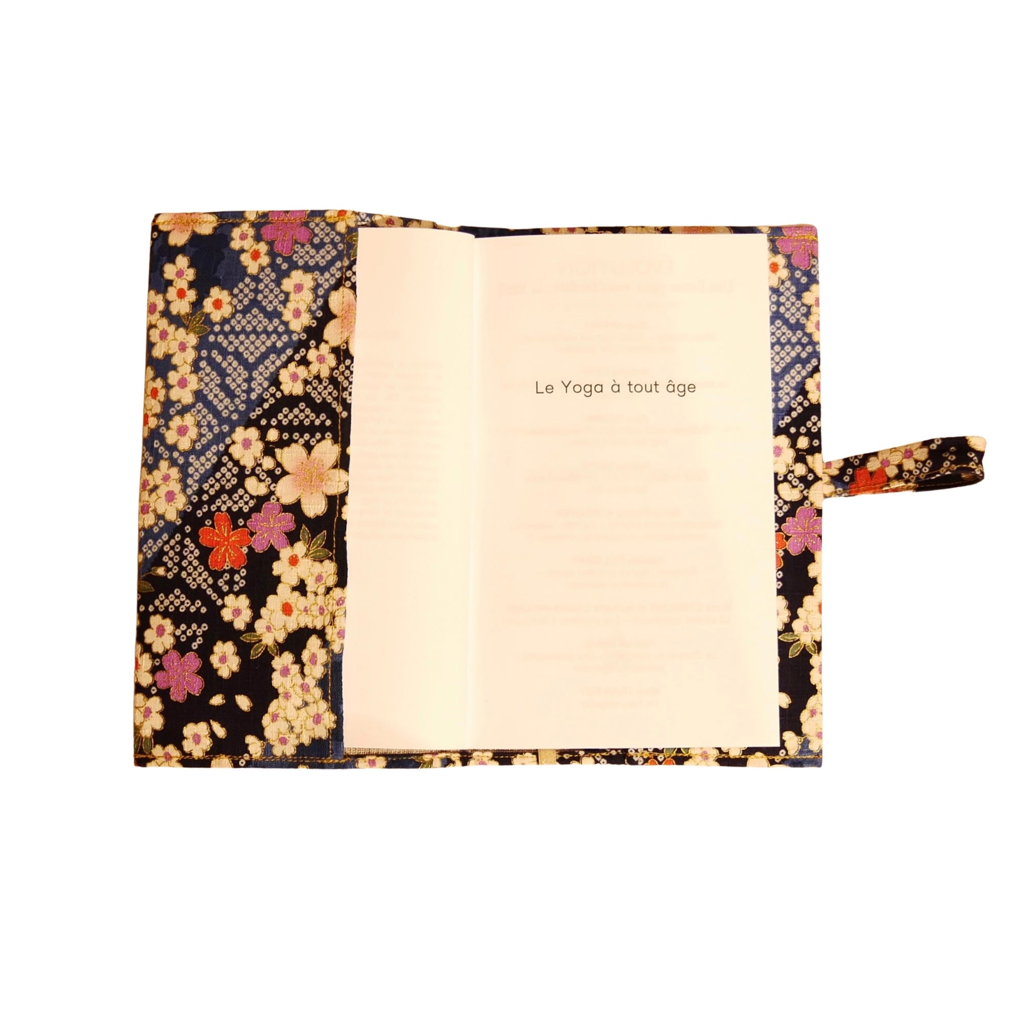 Couvre- livre en tissu japonais - Galaxie de Sakura
