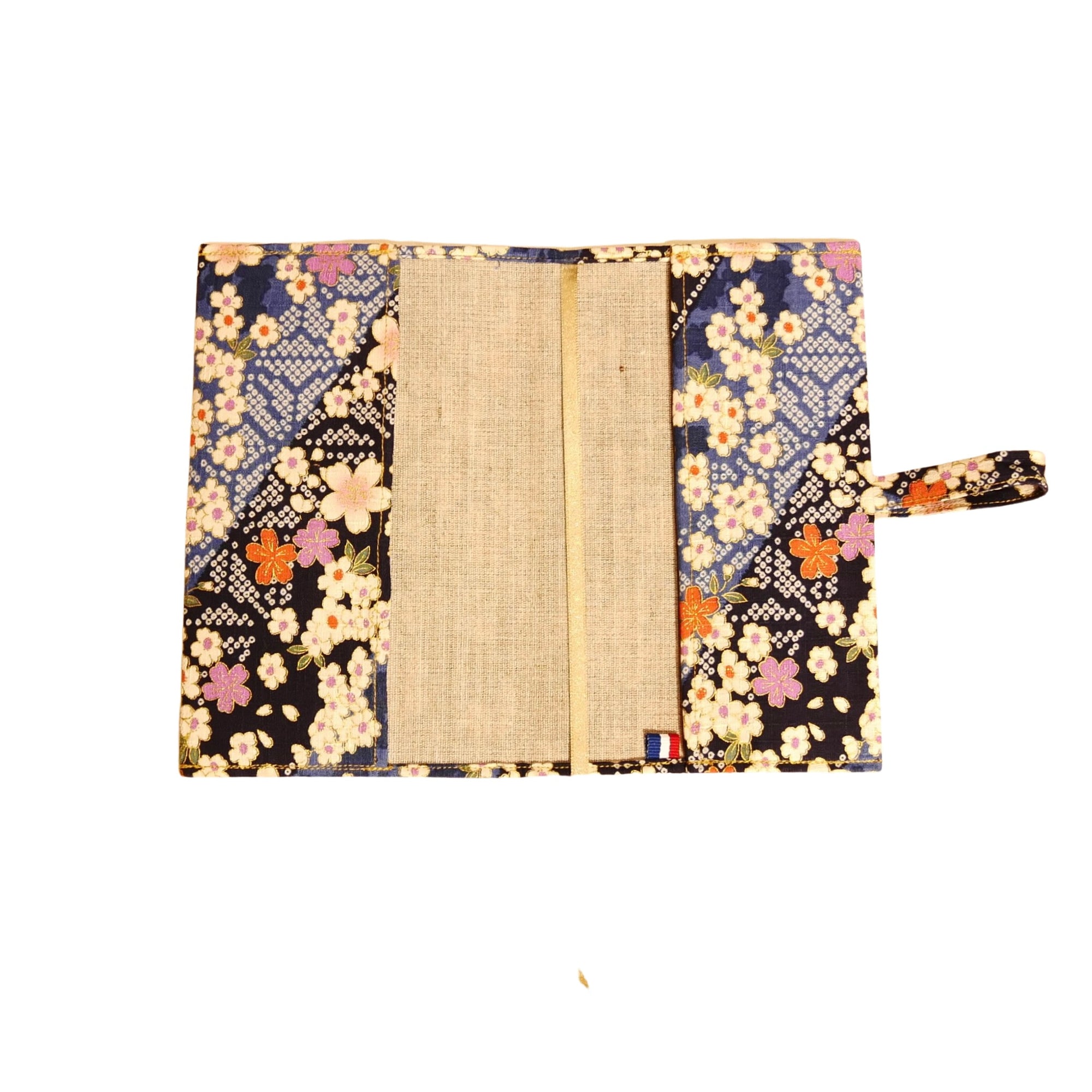 Couvre- livre en tissu japonais - Galaxie de Sakura